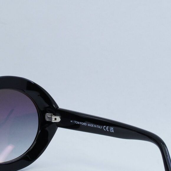 💯 NEW TOM FORD LIYA 02 FT0918 01B BLACK/GREY SUNGLASSES - Picture 7 of 11